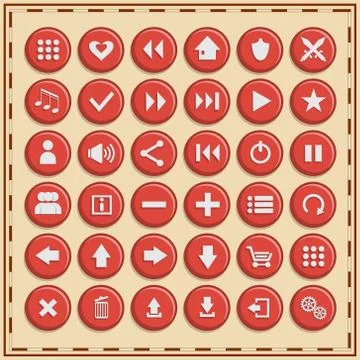 Set of icons. Stock Illustration