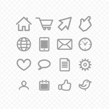 Set icons Stock Illustration