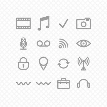 Set icons Stock Illustration