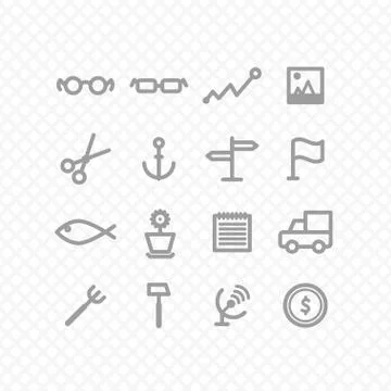 Set icons Stock Illustration