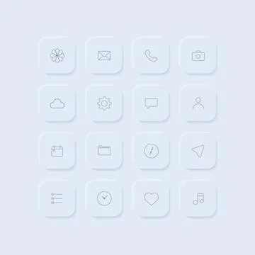 Set of icons Stock Illustration