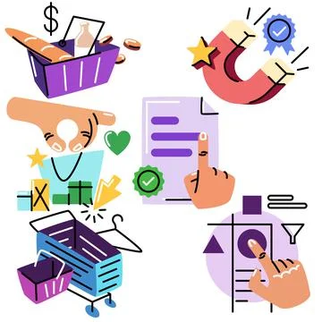 Set of icons Stock Illustration