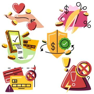 Set of icons Stock Illustration