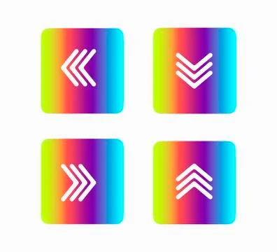 Set of icons pointer arrows vector illustration isolated on white background Stock Illustration