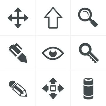 Set of Icons Set, Vector Design Stock Illustration