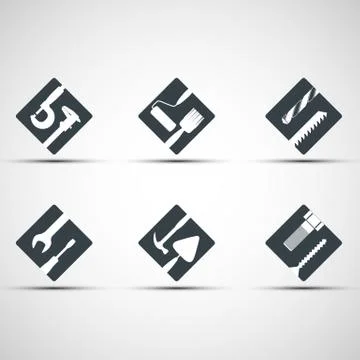Set of icons tool. Stock-Illustration