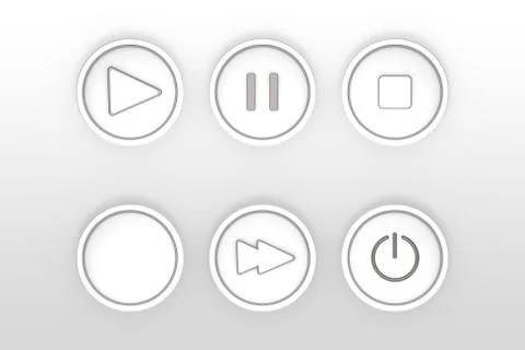 Set of icons for web flat design outlines Illustrazione stock