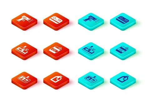 Set Identification badge, Bottle for cleaning agent, Cashier cash register, of Stock Illustration
