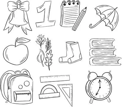 Set illustration back to school Stock Illustration