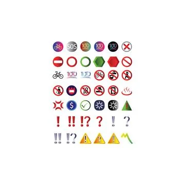 Set of illustration icon  vector design Stock Illustration