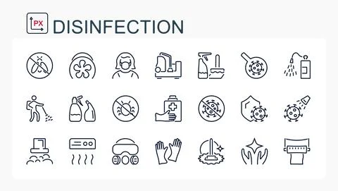A set of illustrations, icons Stock Illustration
