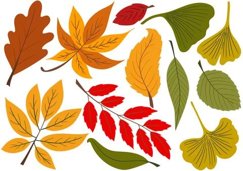 Set of illustrations for postcards, flyers, banners Stock Illustration