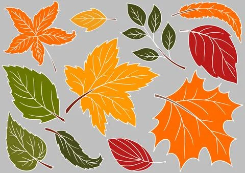 Set of illustrations for postcards, flyers, banners Stock Illustration