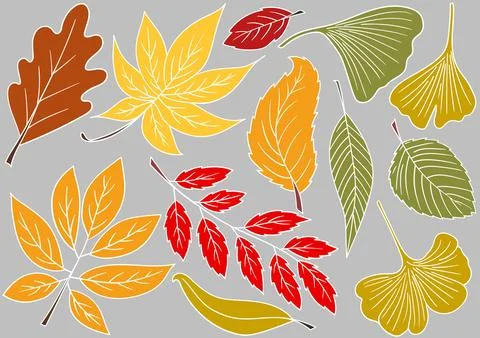 Set of illustrations for postcards, flyers, banners Stock Illustration