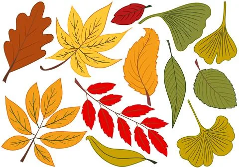 Set of illustrations for postcards, flyers, banners Stock Illustration