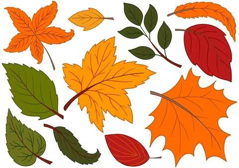 Set of illustrations for postcards, flyers, banners Stock Illustration