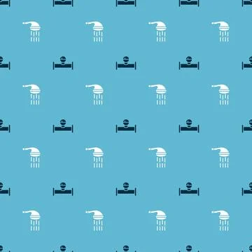 Set Industry pipe and manometer and Shower on seamless pattern. Vector イラスト素材