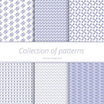 Set infinite pastel backgrounds Illustrazione stock