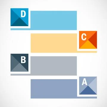 Set of infographic banners Stock Illustration