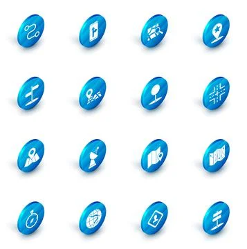 Set Infographic of city map navigation, Folded with location marker, Map pointer イラスト素材