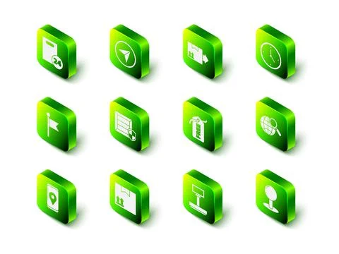 Set Infographic of city map navigation, Cardboard box with traffic symbol, Fa 스톡 일러스트