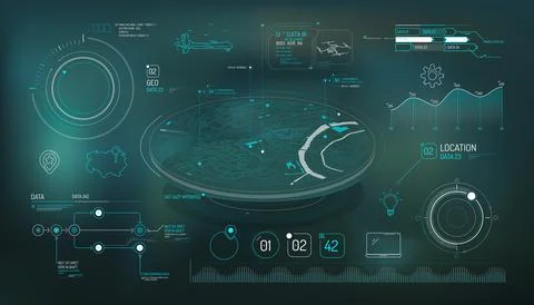 Set of infographic elements about air cargo tracking. 스톡 일러스트