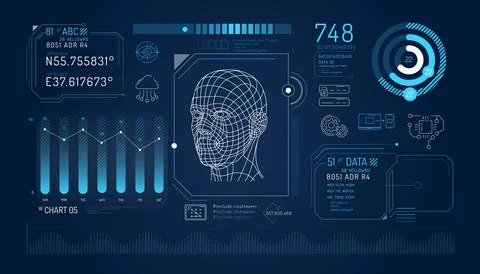Set of infographic elements about data protection. Stock Illustration