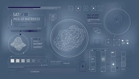 Set of infographic elements about the study of rocks. Illustrazione stock