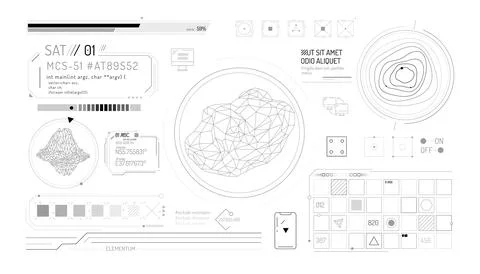 Set of infographic elements about the study of rocks. Illustrazione stock