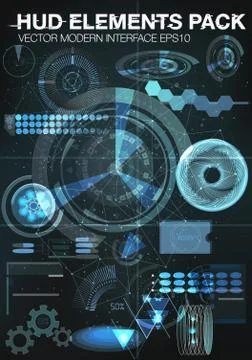 Set Infographic elements. futuristic user interface HUD UI UX. Connection イラスト素材