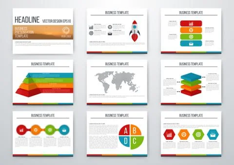 Set of infographic elements Illustrazione stock
