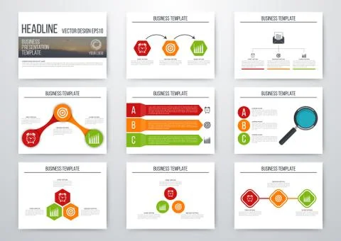 Set of infographic elements Illustrazione stock
