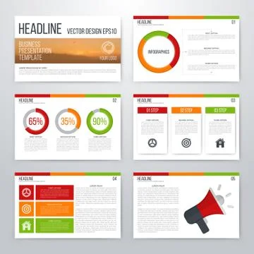 Set of infographic elements Stock Illustration