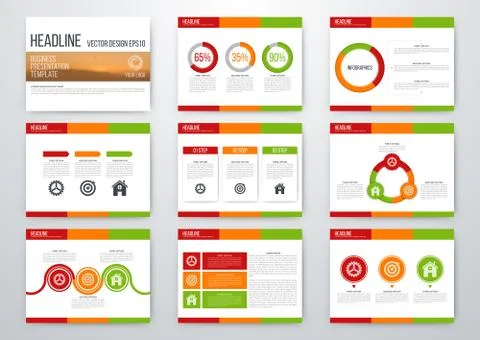 Set of infographic elements イラスト素材