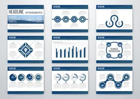 Set of infographic elements Stock Illustration