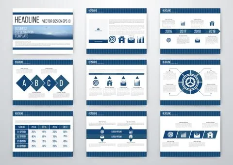Set of infographic elements Stock Illustration