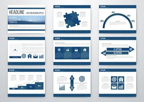 Set of infographic elements Stock Illustration