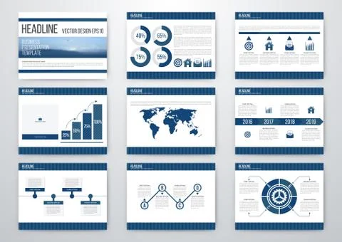 Set of infographic elements 스톡 일러스트