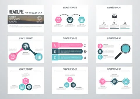 Set of infographic elements Stock Illustration