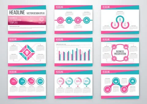 Set of infographic elements 스톡 일러스트