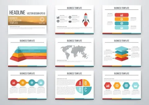Set of infographic elements Stock Illustration