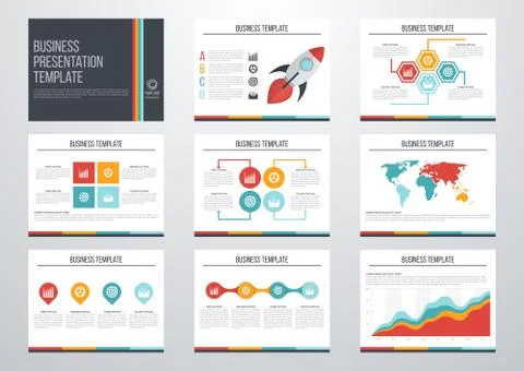 Set of infographic elements Stock Illustration
