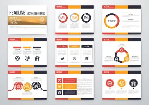 Set of infographic elements Stock Illustration