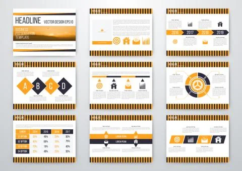 Set of infographic elements Stock Illustration