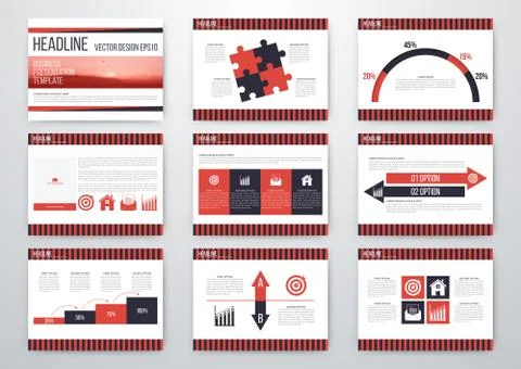Set of infographic elements Stock Illustration