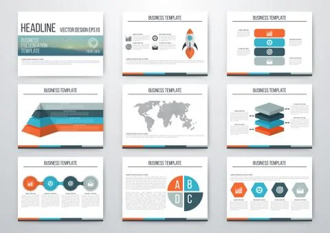 Set of infographic elements 스톡 일러스트