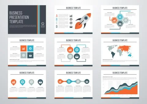 Set of infographic elements Stock Illustration