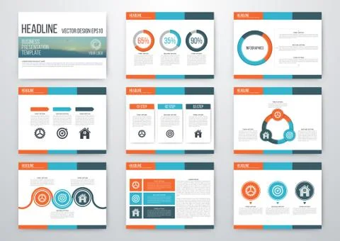 Set of infographic elements Illustrazione stock