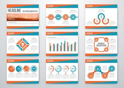 Set of infographic elements Stock Illustration