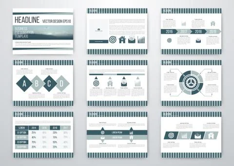 Set of infographic elements Stock Illustration